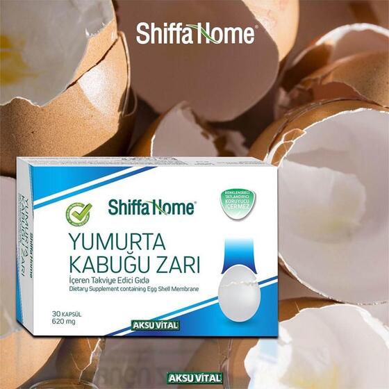 Aksu Vital Shiffa Home Yumurta Kabuğu Zarı 620 mg 30 Kapsül