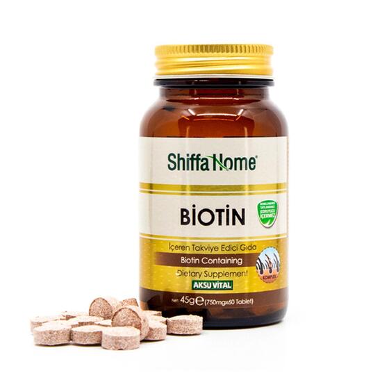 Aksuvital Shiffa Home Biotin 750 mg 60 Tablet
