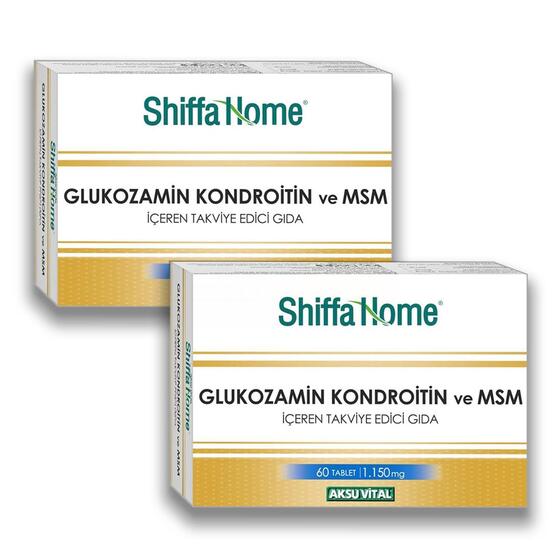 Aksuvital Shıffa Home Glucosamine Chondroitine Msm 60 Tablet x 2 Adet