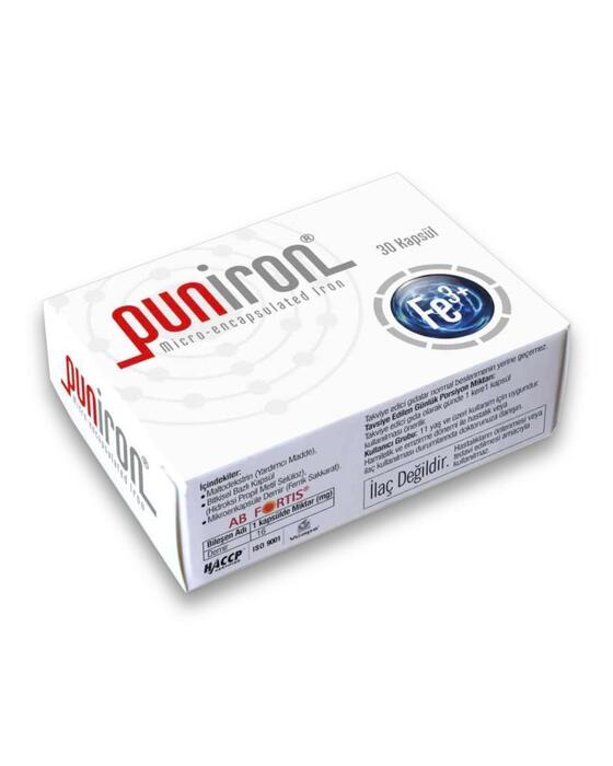 Anti Puniron® Mikroenkapsüle Demir 30 Kapsül
