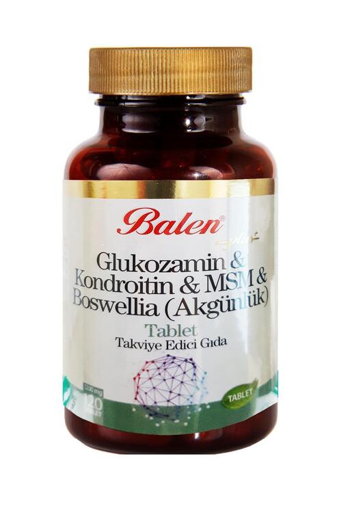 Balen Glukozamin Kondroitin MSM+BOSWELİA 1200 mg 120 Tab. 2 Adet