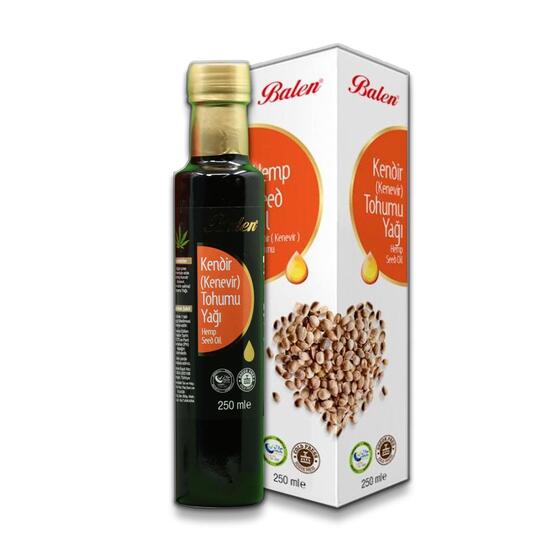 Balen Kendir Tohumu Yağı Soğuk Pres 250 ml x 3 Adet