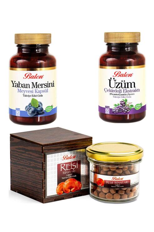 Balen Üzüm Çekirdeği+Yaban Mersini+Reishi Mantarı (Ganoderma)