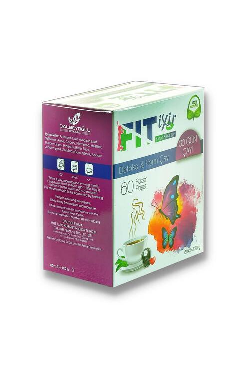 Fit İxir Bitkisel Karışım Detoks & Form Çayı 3 x 60 Süzen Poşet