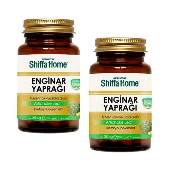 Shiffa Home (Aksuvital) Enginar Yaprağı 590 mg 60 Kapsül x 2 Adet