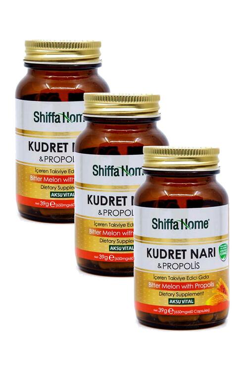 Shiffa Home Kudret Narı Propolis 650 mg 60 Kapsül x 3 Adet