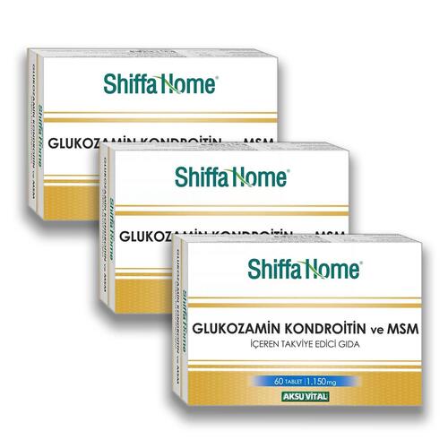 Aksuvital Shıffa Home Glucosamine Chondroitine Msm 60 Tablet x 3 Adet