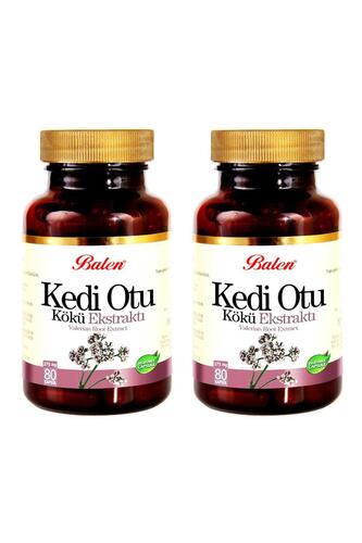 Balen Kedi Otu Kökü Ekstraktı (Valerian Root) 375 mg 80 Kapsül 2 Adet