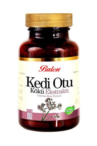 Balen Kedi Otu Kökü Ekstraktı (Valerian Root) 375 mg 80 Kapsül 2 Adet