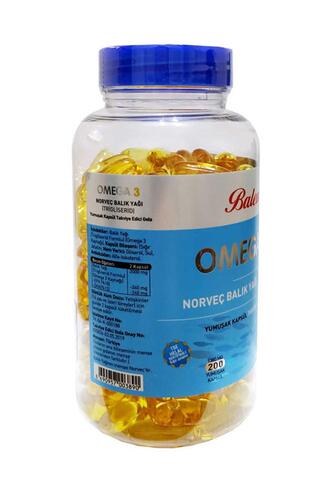 Balen Omega 3 Norveç Balık Yağı 1380 Mg 200 Kapsül x 3 Adet (Trigliserid Form)