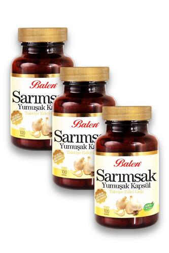 Balen Sarımsak Yağı Yumuşak Kapsül 450 mg 3 x 100 Kapsül