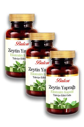 Balen Zeytin Yaprağı Ekstraktı 620 mg 60 Kapsül x 3 Adet