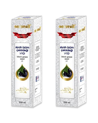 Naturoil Siyah üzüm Çekirdeği Yağı (Soğuk Pres) 250 ml x 2 Adet
