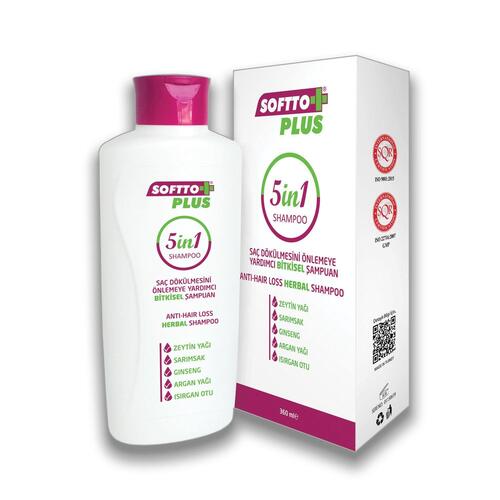 Softto Plus 5 In 1 Şampuan 360 ml x 2 Adet